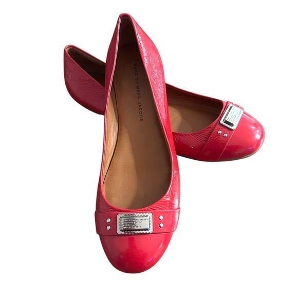 Marc by Marc Jacobs Red Ballet Flats - Picture 1 of 7